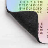 2018年の虹の大活字Janz著6か月のカレンダー マウスパッド (コーナー)
