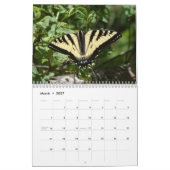 2018年の蝶カレンダー カレンダー (3月 2027)