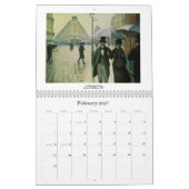 2018年の間可変性印象派の~ カレンダー (2月 2027)