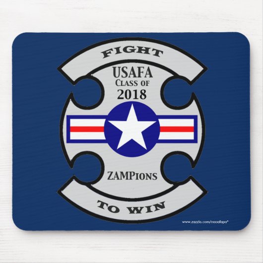 2018年の"ZAMPions"のマウスパッドのUSAFAのクラス マウスパッド (正面)