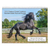 2018年のFriesianのロバ、子馬および種馬のカレンダー カレンダー (カバー)