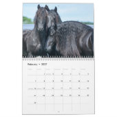 2018年のFriesianのロバ、子馬および種馬のカレンダー カレンダー (2月 2027)