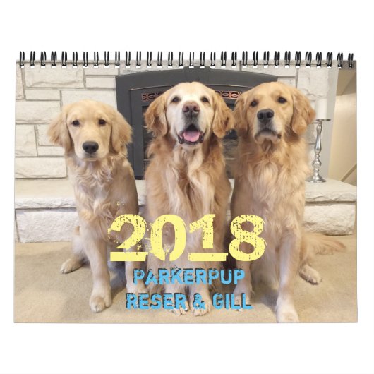 2018年のParkerPupのカレンダー カレンダー (カバー)
