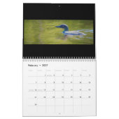 2018年のpine湖の水潜り鳥のカレンダー カレンダー (2月 2027)
