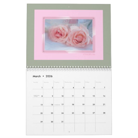 2018年はピンク カレンダー (3月 2026)