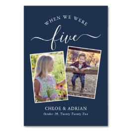 2018年を通してカップルの結婚写真モダン テーブルナンバー