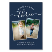 2018年を通してカップルの結婚写真モダン テーブルナンバー (裏面)