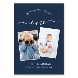 2018年を通してカップルの結婚写真モダン テーブルナンバー