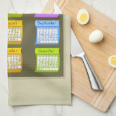 2018年カレンダボルト生地のタウペキッチンタオル キッチンタオル (四つ折り)