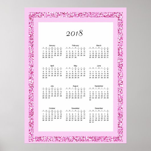 2018年カレンダポスター、 ポスター (正面)