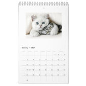 2018年カレンダーの猫 カレンダー (1月 2027)