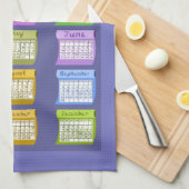 2018年カレンダータオル生地のシーストボルト キッチンタオル (四つ折り)