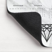 2018年カレンダーダイヤモンド大理石 マウスパッド (コーナー)