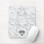 2018年カレンダーダイヤモンド大理石 マウスパッド (マウス)