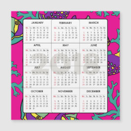 2018年カレンダー角形磁性魚とサンゴ