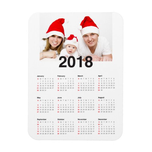 2018年カレンダー（写真あり） マグネット (縦)