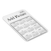 2018年カレンパーソナライズされたダホワイトフォトマグネット マグネット (右側)