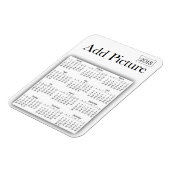 2018年カレンパーソナライズされたダホワイトフォトマグネット マグネット (左側)