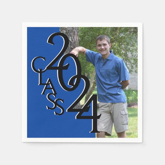 2018年クラスのブルーグラード写真 スタンダードカクテルナプキン (正面)