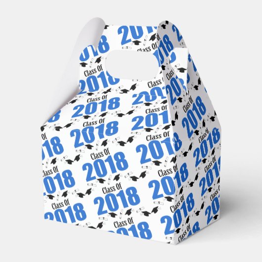 2018年クラス卒業お願いボックス（青） フェイバーボックス (正面サイド)