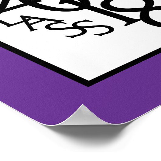 2018年クラス卒業オートグラフキープサキーパープル ポスター (角)