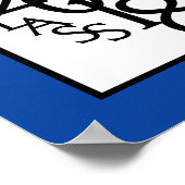 2018年クラス卒業オートグラフキープサキープブルー ポスター (角)