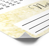 2018年クリーム色のカレンダーポスター ポスター (角)