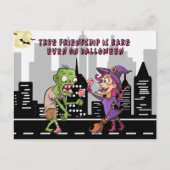 2018年ハロウィーンでの真の友情 シーズンポストカード (正面)