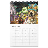 2018年ハワイ犬 カレンダー (2月 2026)