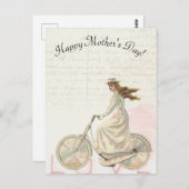 2018年ビクトリアン母の日の女性が愛する自転車 ポストカード (正面/裏面)