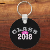2018年ピンクのクラス キーホルダー (正面)