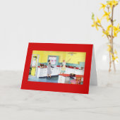 2018年ヴィンテージ2人の女性 カード (黄色い花)