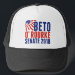 2018年上院のベト・オルーク キャップ<br><div class="desc">2018年のテキサス州民主党候補の米国上院でベト・オルークの支持を示す。Betoが中間選挙の間に上院議員になることを投票する。彼は現在、エルパソの民主党議員である。</div>