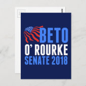 2018年上院のベト・オルーク ポストカード (正面/裏面)