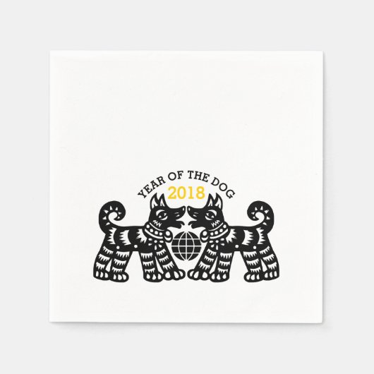 2018年中国の紙ナプキン スタンダードカクテルナプキン (正面)