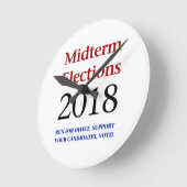 2018年中間選挙 ラウンド壁時計 (傾斜)
