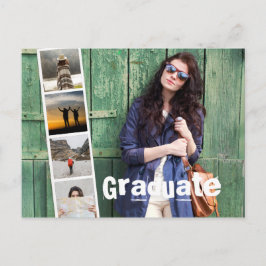 2018年写真卒業パーティー招待状のクラス。 インビテーションポストカード