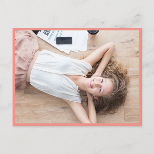 2018年写真卒業パーティー招待状のクラス。 インビテーションポストカード (正面)