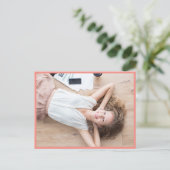 2018年写真卒業パーティー招待状のクラス。 インビテーションポストカード (スタンド正面)