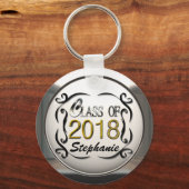 2018年卒業キーチェーンの名前クラスの追加 キーホルダー (正面)