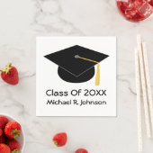 2018年卒業ナプキンパーソナライズされたのクラス スタンダードカクテルナプキン (インサイチュ)