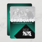 2018年卒業パーティクラスカスタム招待状2 招待状 (正面/裏面)