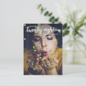 2018年大学院クラス |日付写真を保存 ポストカード (スタンド正面)