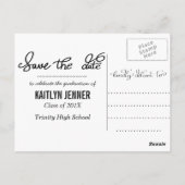 2018年大学院クラス |日付写真を保存 ポストカード (裏面)