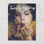 2018年大学院クラス |日付写真を保存 ポストカード (正面)