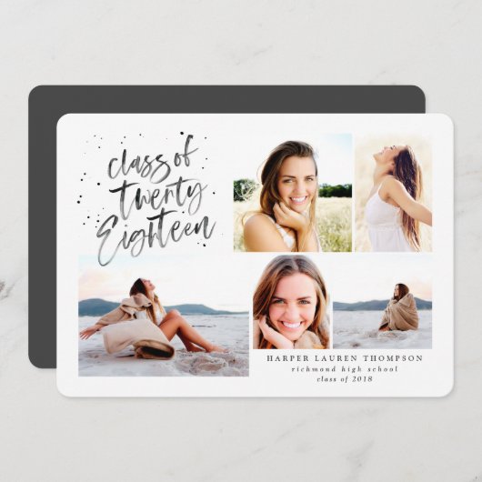 2018年大学院写真数々の募集要項 招待状 (正面/裏面)