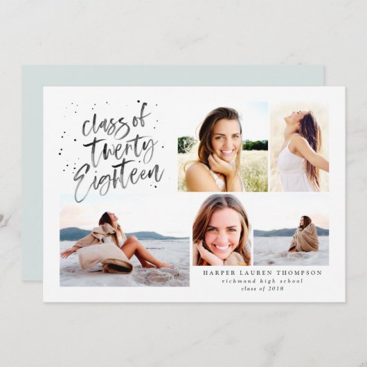 2018年大学院写真数々の発表会 案内状 (正面/裏面)