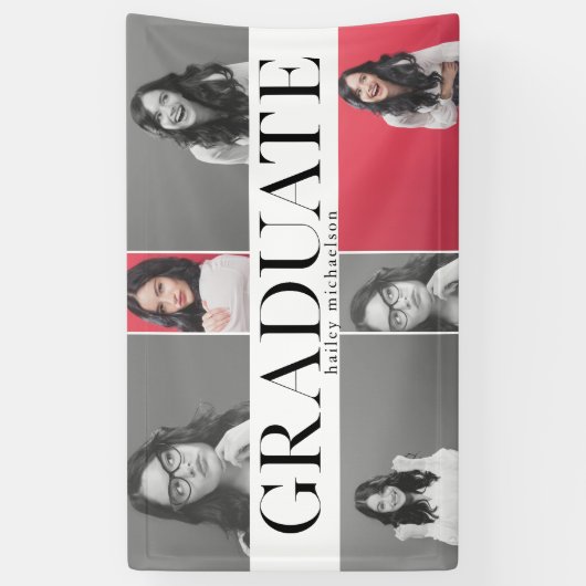 2018年度卒業写真コラージュバナー 横断幕 (縦)