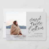 2018年度卒業発表のクラス 案内状 (正面)