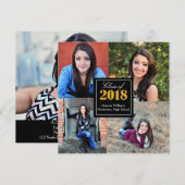 2018年度 卒業写真（パーソナライズ） 招待状 (正面/裏面)